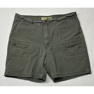 Cabelas Mens Cargo Shorts 7-Pocket Hiker Utility‎ Outdoor Green Size 38